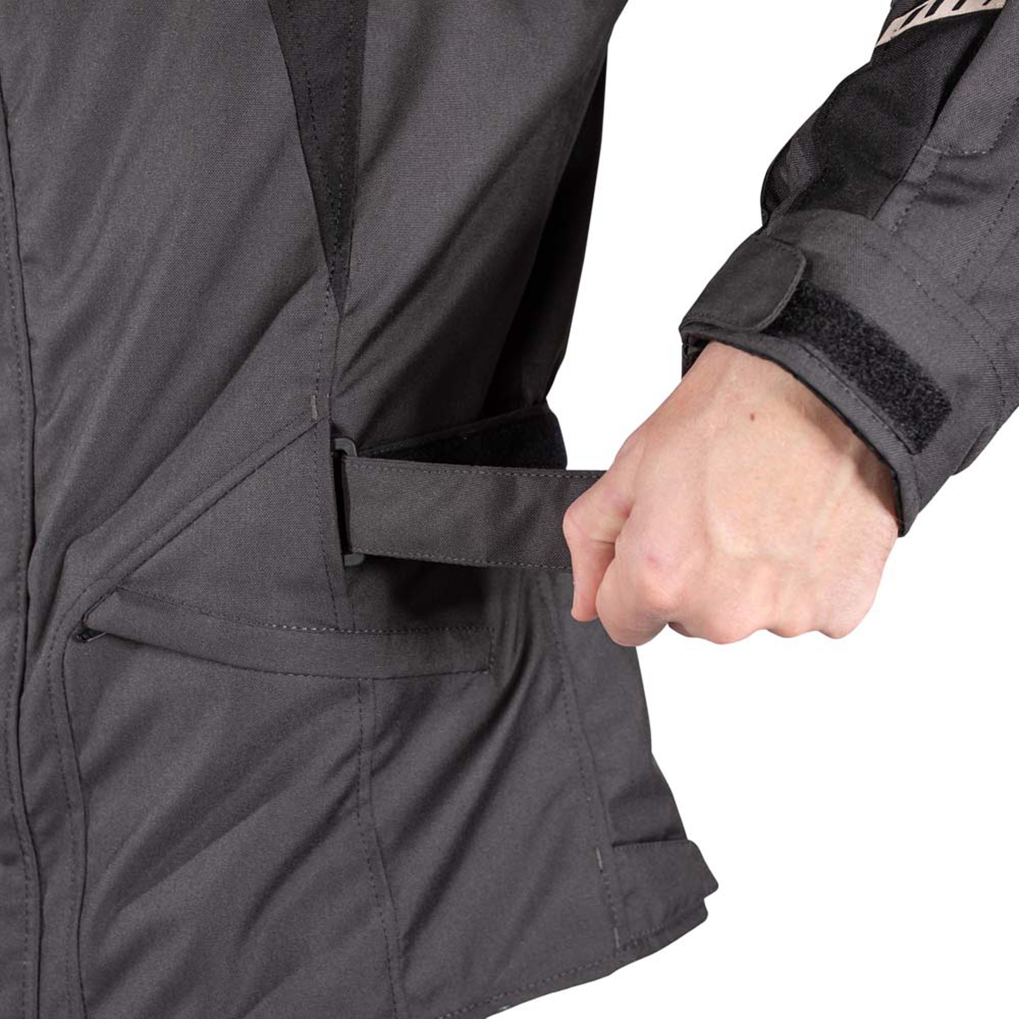 Rusty Stitches Luke wasserdichte Motorrad Textiljacke anthrazit/schwarz L Abbildung 9