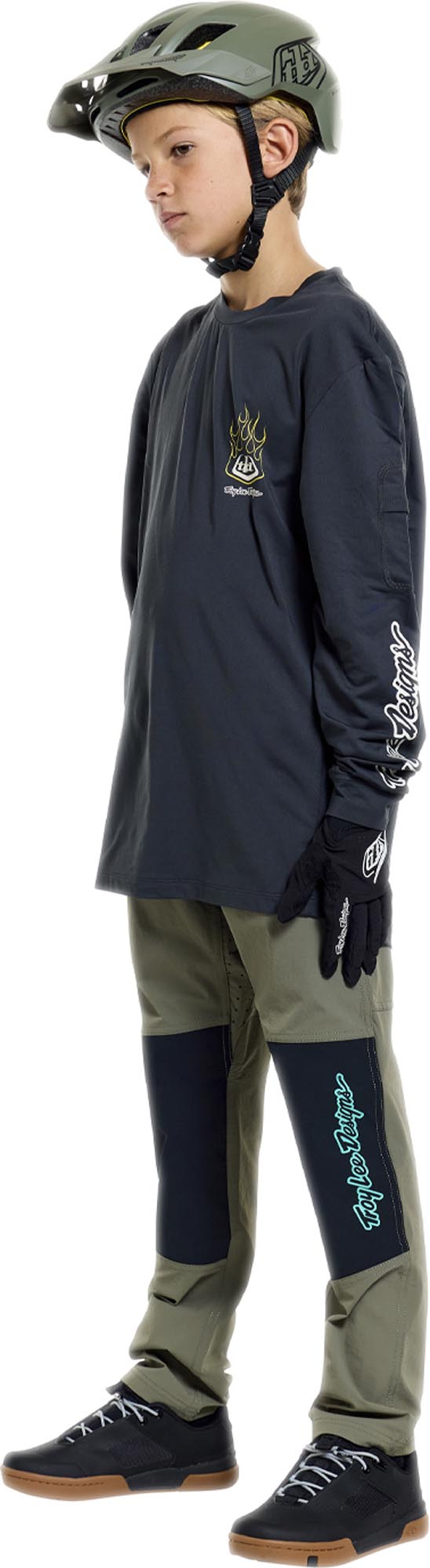 Side view of Troy Lee Designs Ruckus Ride Pressed Youth Bicycle Jersey