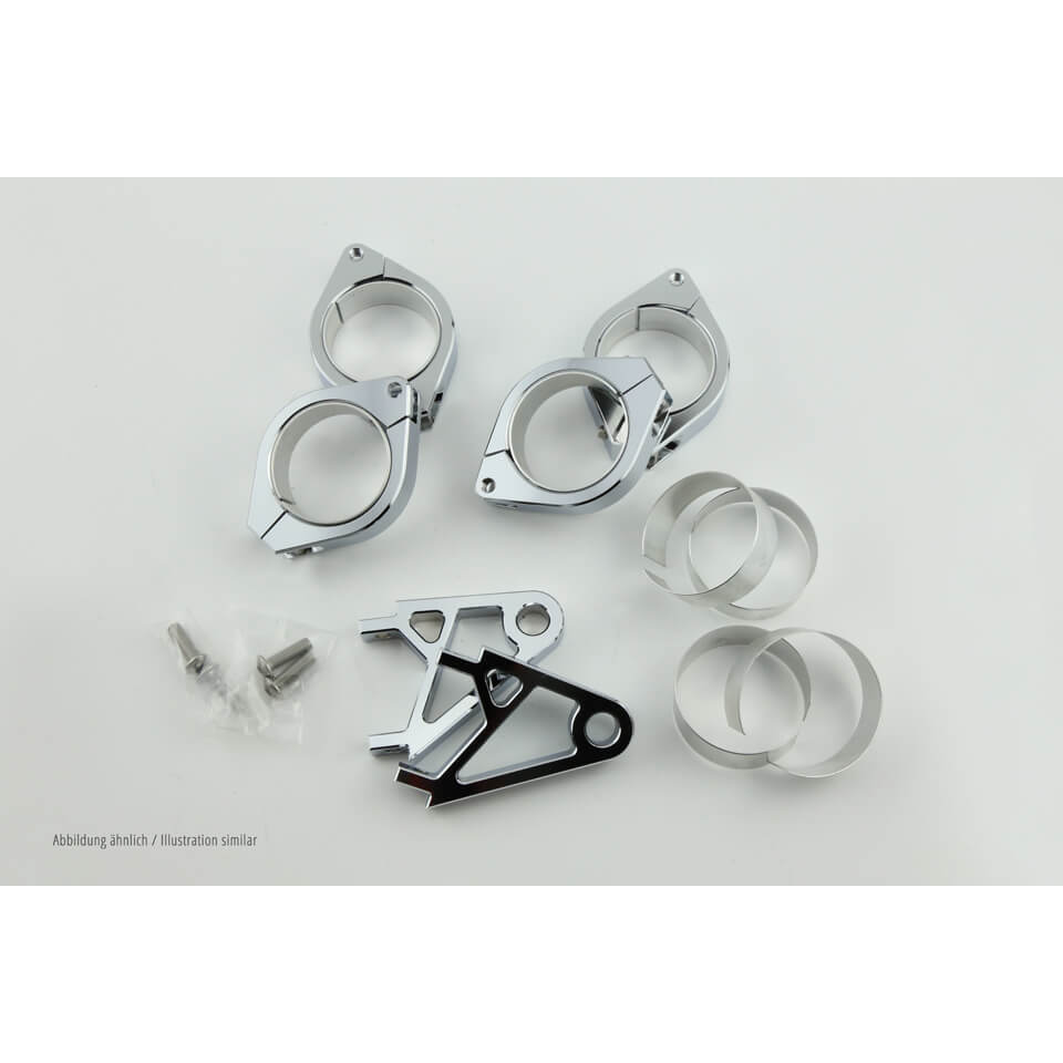 HIGHSIDER Lampenhalter Set XS Krom 38-41 mm Figur 1 HIGHSIDER Lampenhalter Set XS Krom 38-41 mm Figur 1