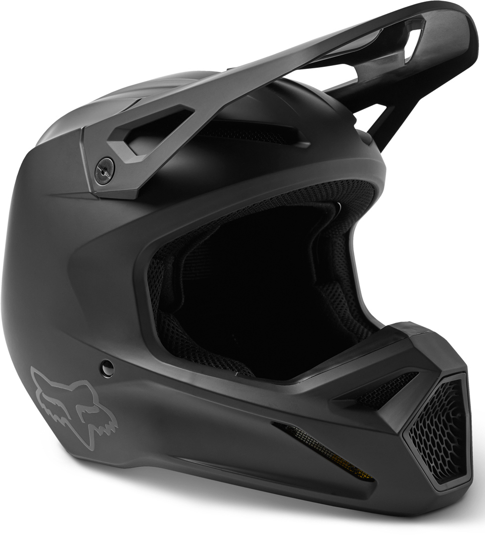 FOX V1 Solid Motokrosová přilba Black Matt M (57/58) Obrázek 1