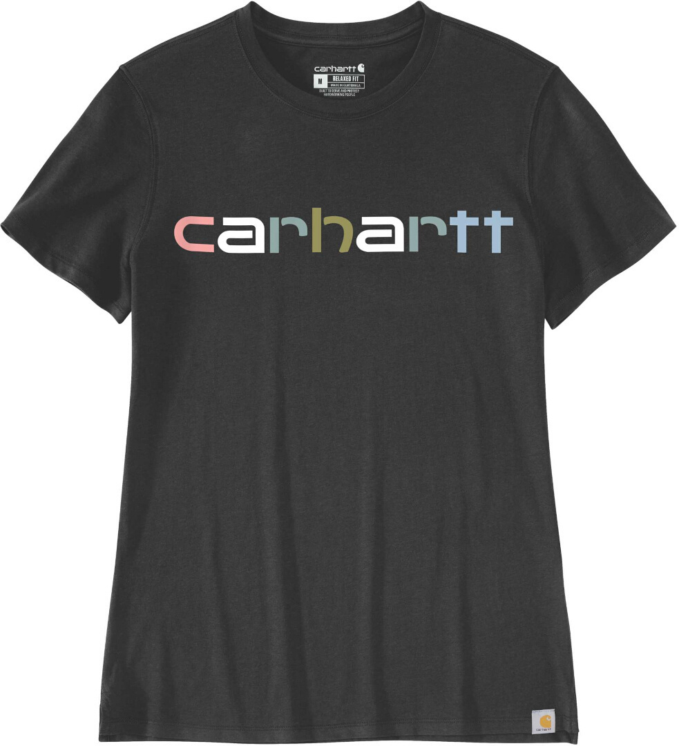 Carhartt Relaxed Fit Lightweight Multi Color Logo Graphic Tricou pentru femei negru M Figura 1