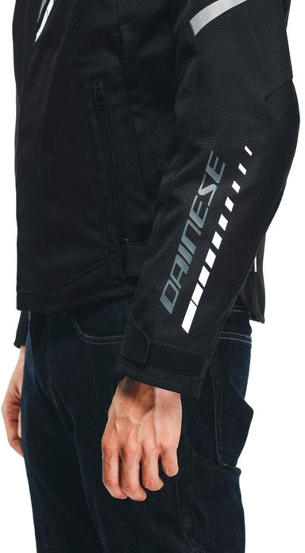 Dainese Veloce D-Dry Motorrad Textiljacke schwarz/grau/weiß 52 Abbildung 7