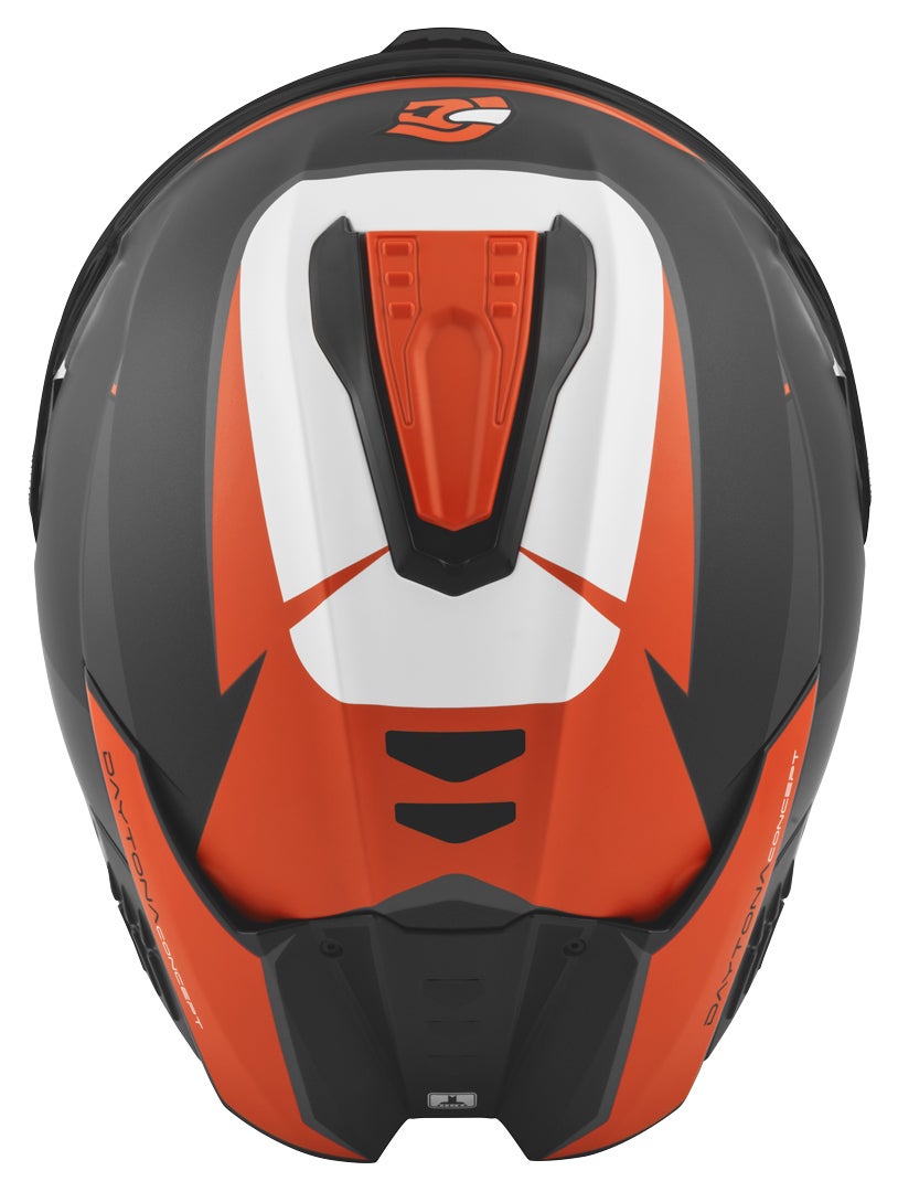 FC-Moto Hawk EVO-X Hjelm sort mat/hvid/orange L Figur 6
