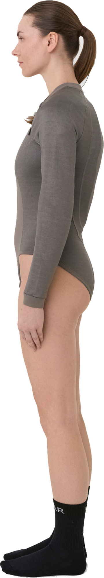 Pando Moto Bia Mesh Ladies Long Sleeve Protector Shirt light grey M Figure 3