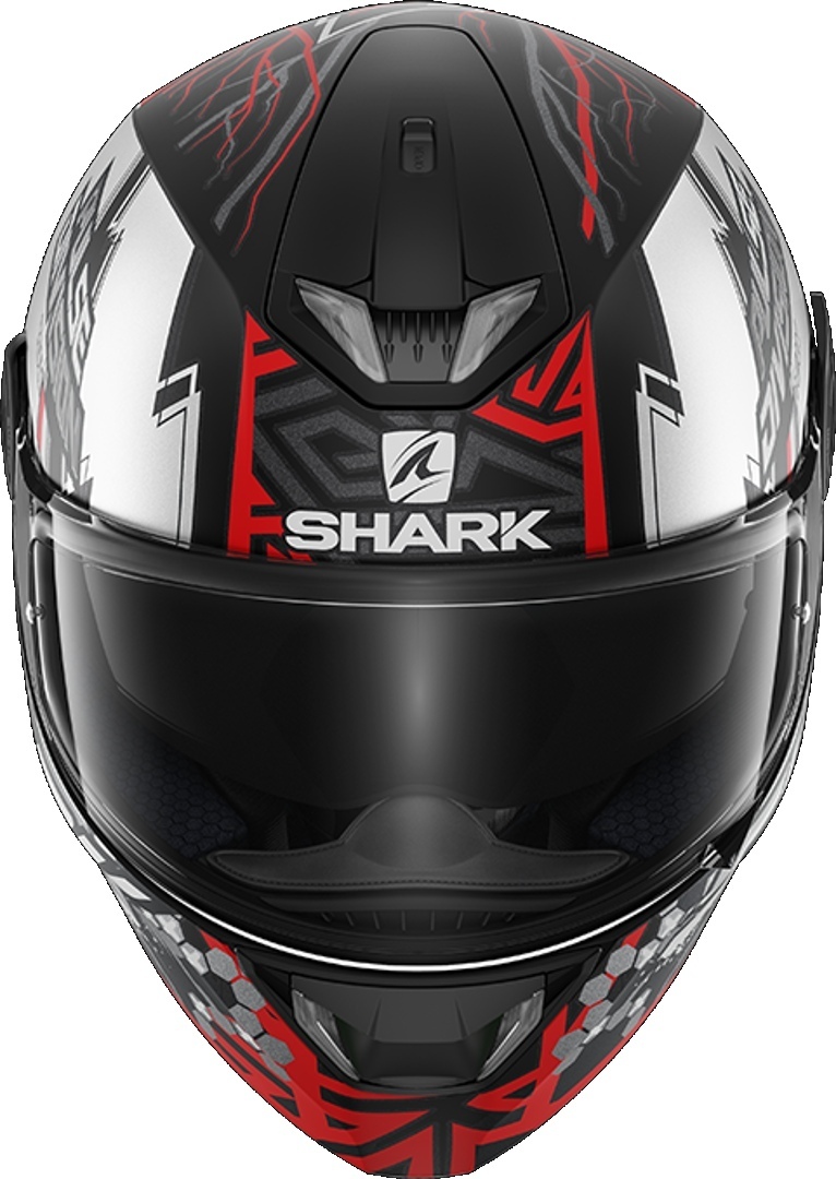 Shark Skwal 2.2 Noxxys Casco nero opaco/rosso S (55/56) Figura 2