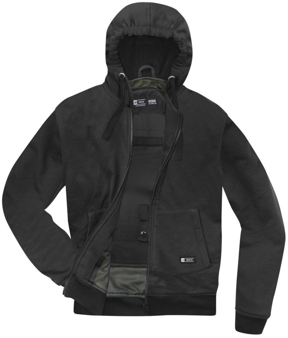Merlin Hamlin Motorfiets Zip Hoodie Jas Zwart M Figuur 5
