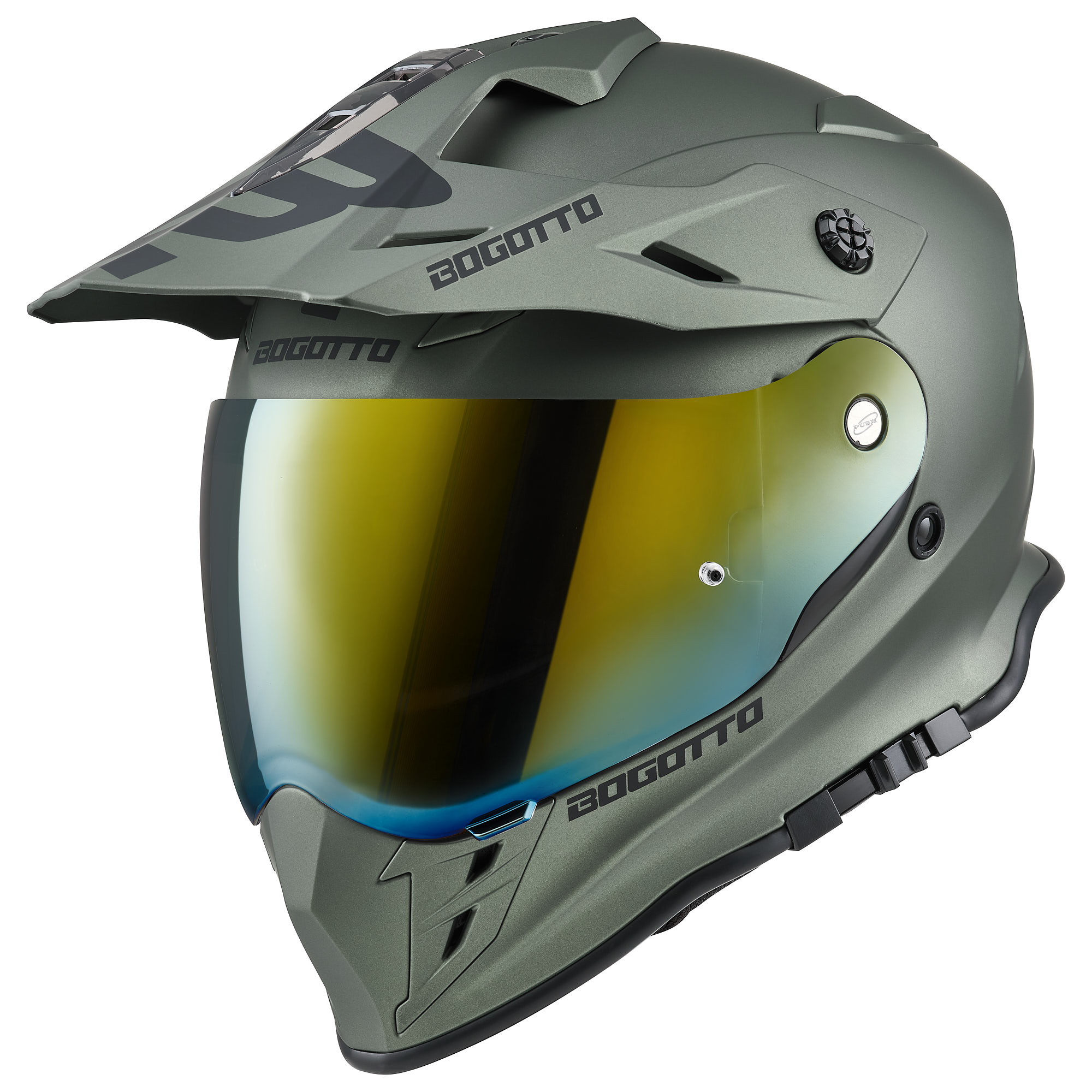 Bogotto H331 Enduro Helmet green matt S (55/56) Figure 10