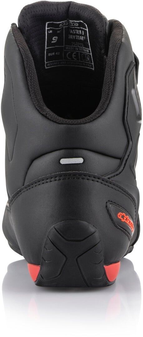 Alpinestars Faster-3 DryStar Motorcykel sko sort/rød 10 (43) Figur 4