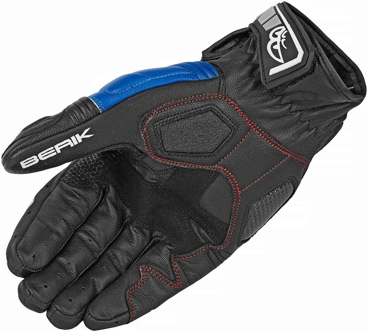 Berik NexG Motorcykel handsker sort/hvid/blå L Figur 4