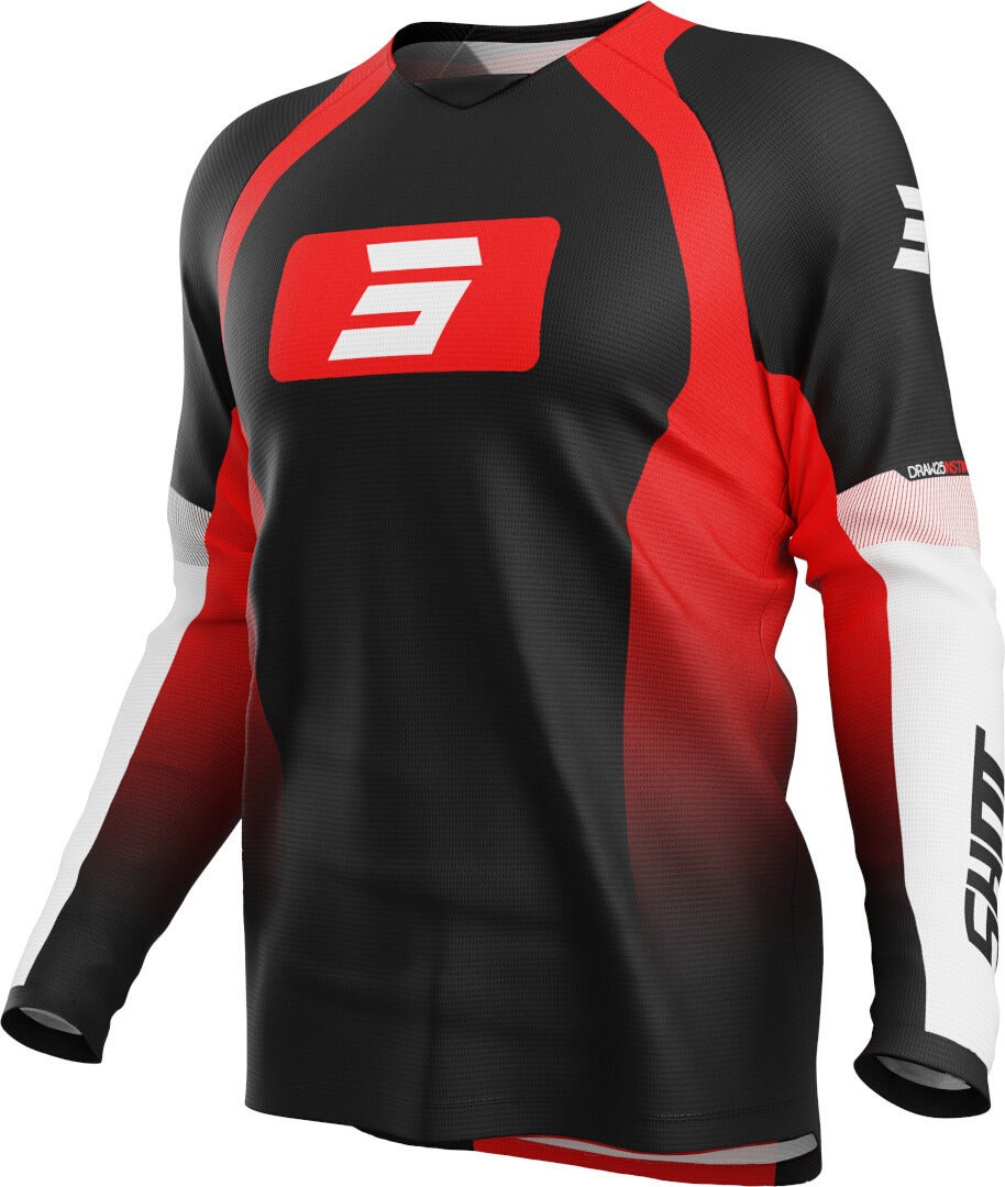 Shot Draw Instinct Motocross trøje sort/rød L Figur 1