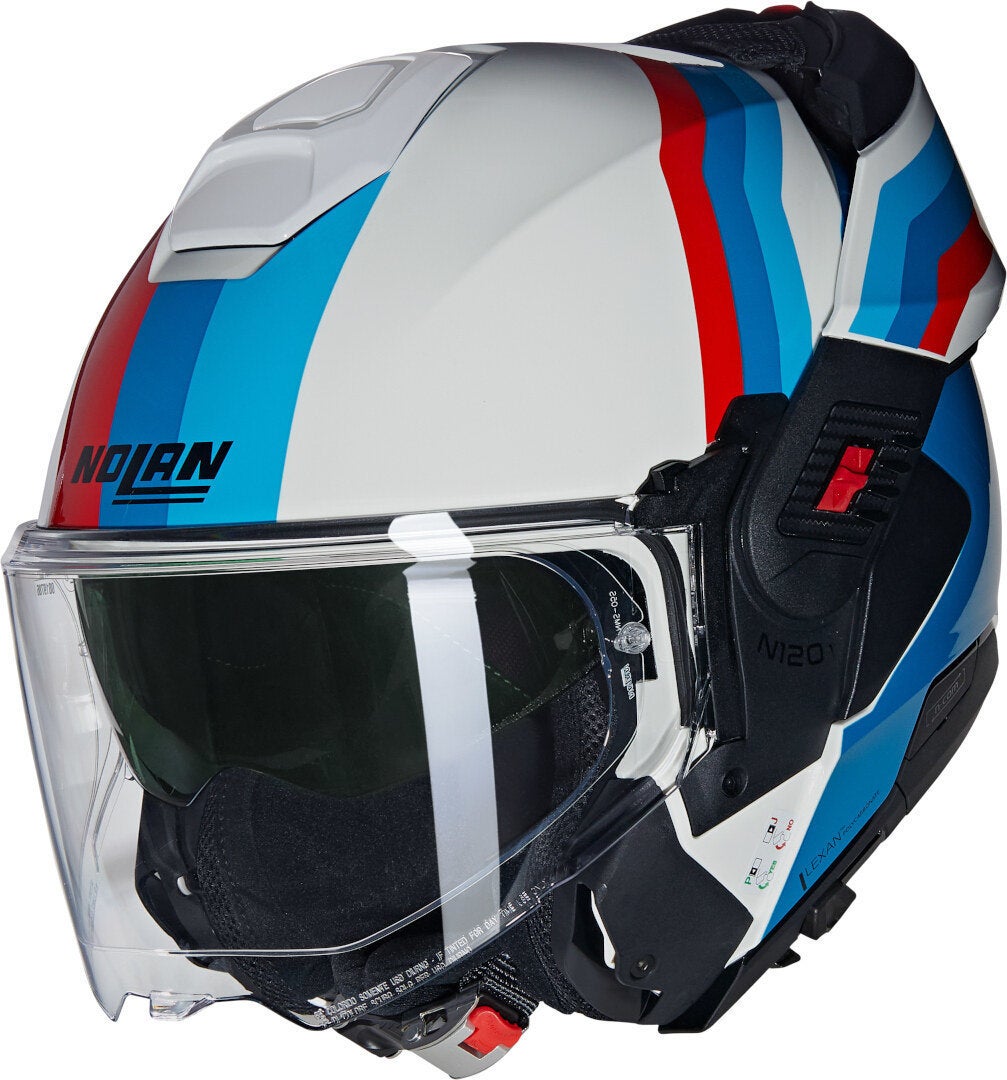 Nolan N120-1 Lineo N-Com Casco bianco/blu/rosso S (56) Figura 3