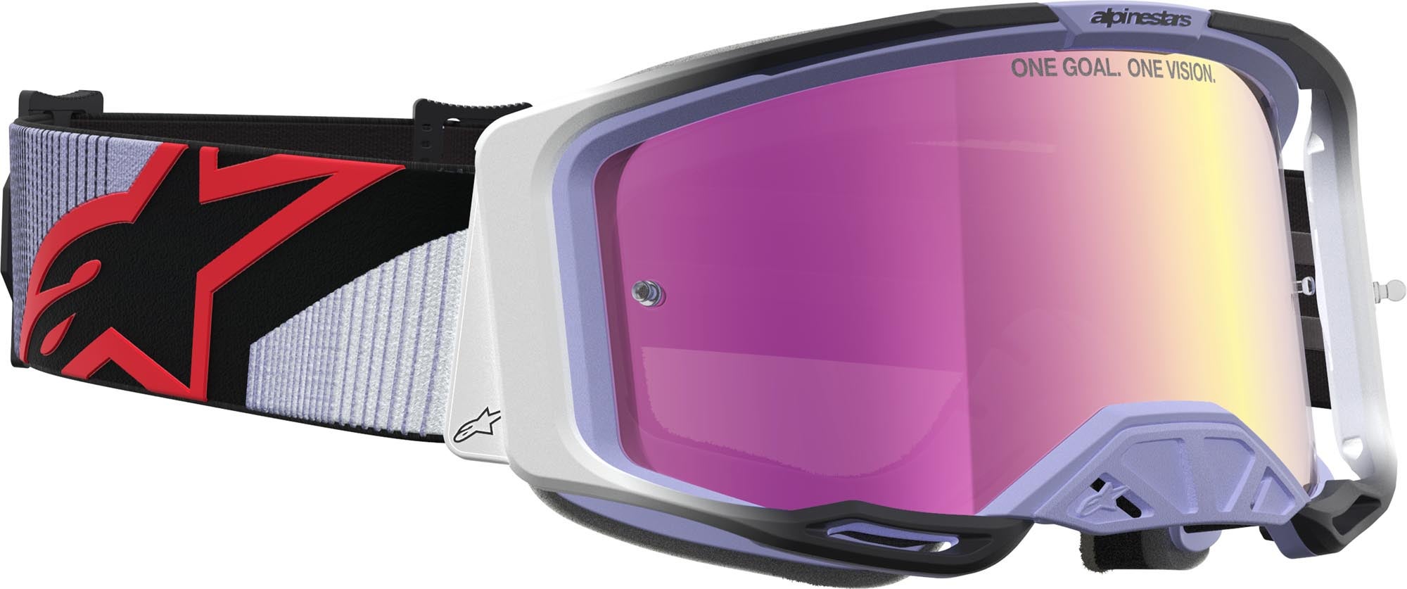Alpinestars Vision 8 Maven Mirror Motocross Brille lila/schwarz Abbildung 3