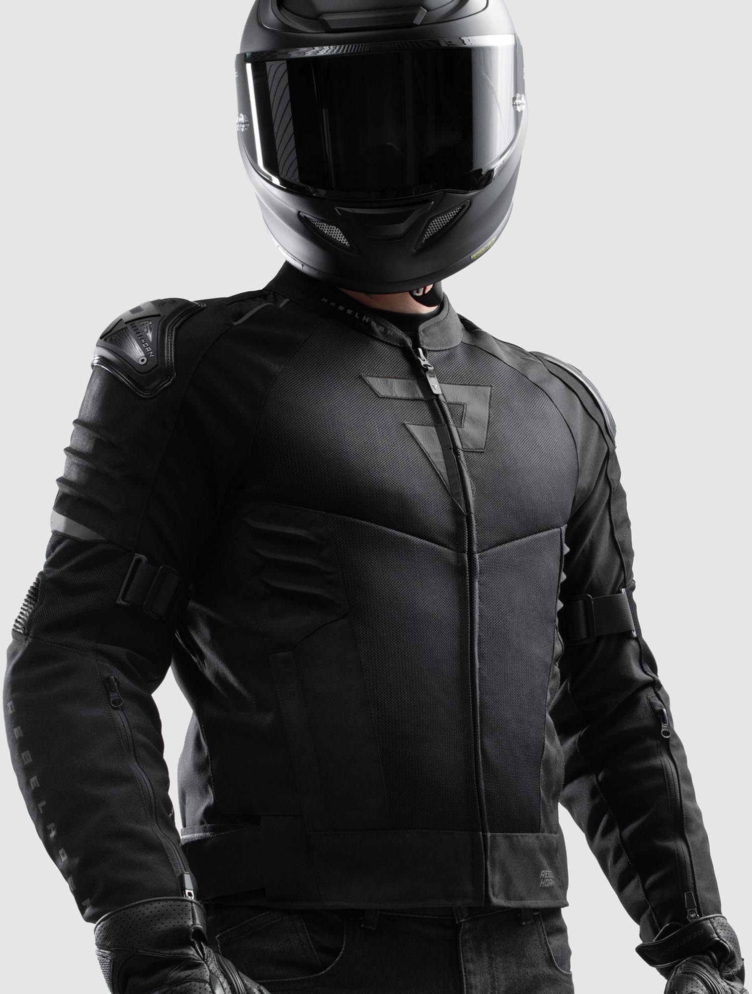 Rebelhorn Vandal 2 Air vattentät motorcykeltextiljacka svart XL Figur 11