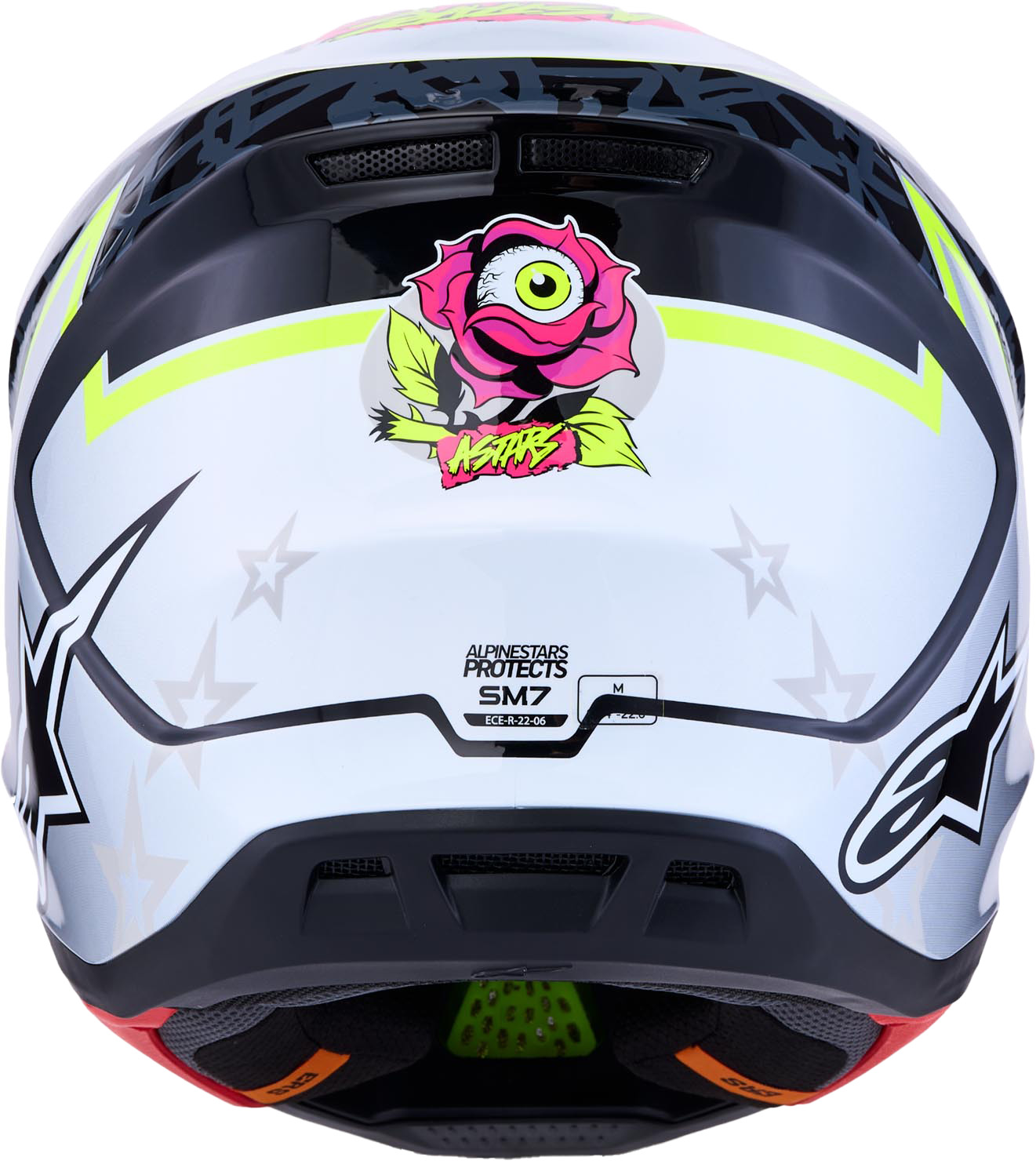 Alpinestars S-M7 Blaster Motocross Helmet black/grey/yellow S (55/56) Figure 3