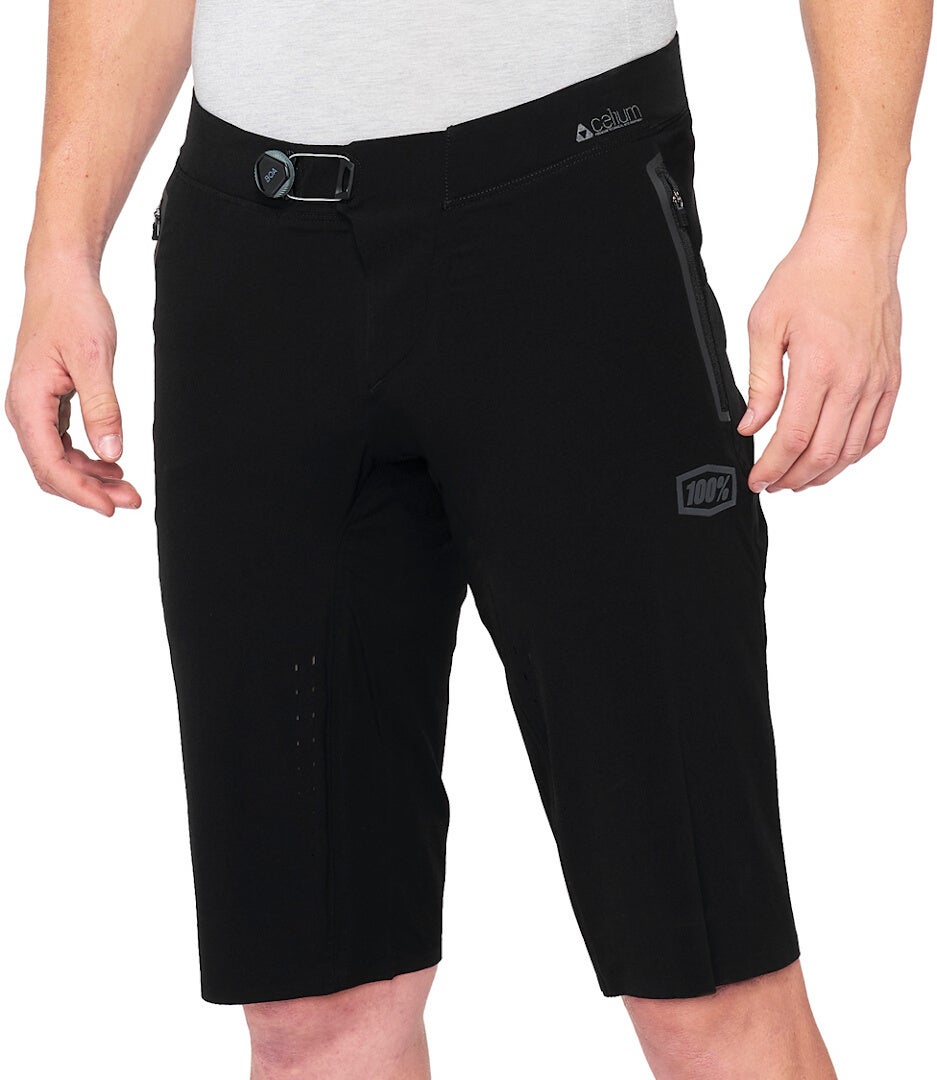 100% Celium Fiets shorts Zwart 38 Figuur 1