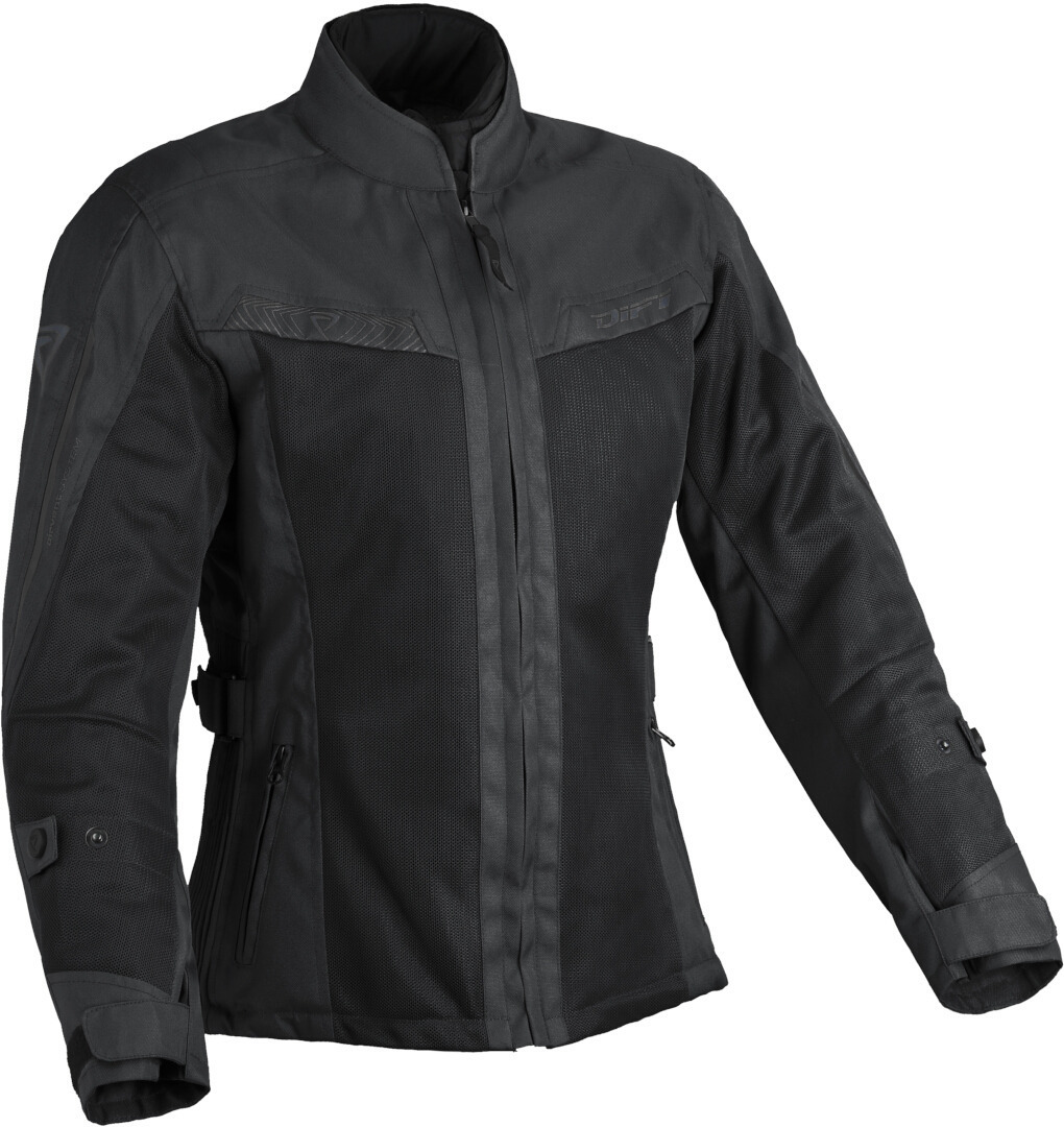 DIFI Joni Aerotex Dame motorcykel tekstiljakke Sort 3XL Figur 1