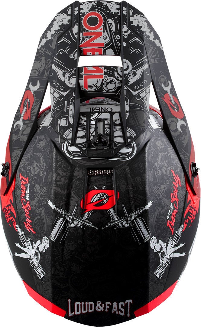 Oneal 5Series Polyacrylite HR Casco motocross nero/rosso XL (61/62) Figura 3