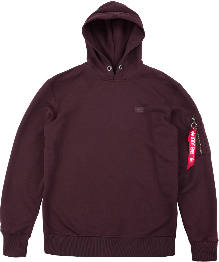 Alpha Industries X-Fit Hoodie Mahogni S Figur 1