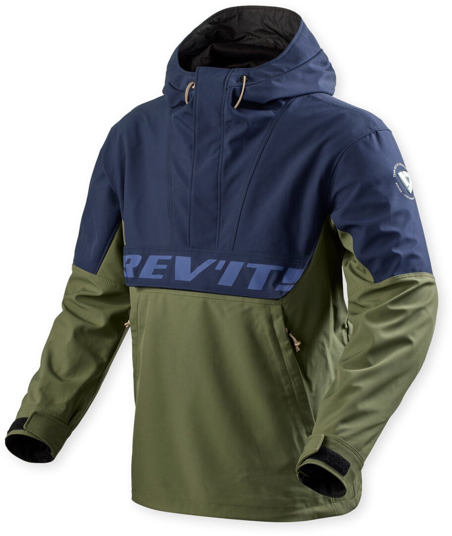 Revit Photon waterproof Motorcycle Textile Jacket dark blue/green M Figure 1