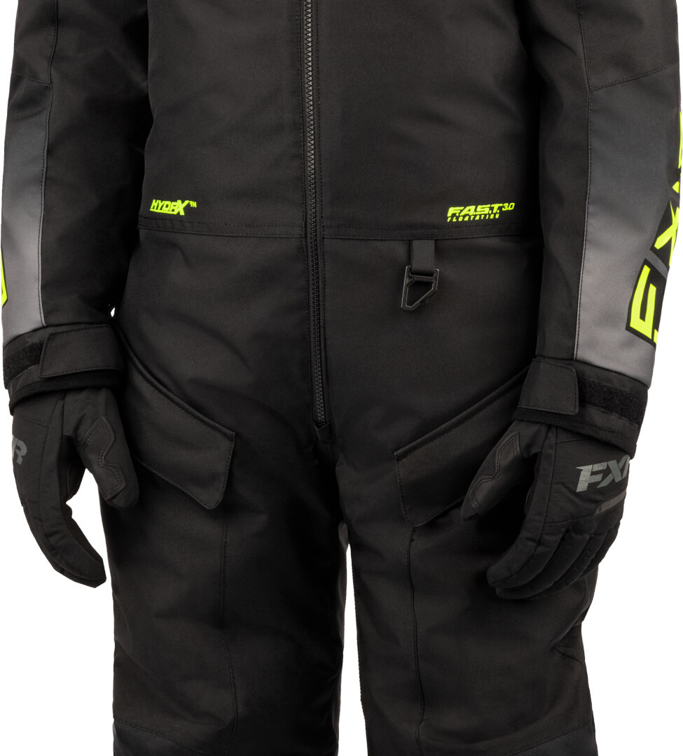 FXR Recruit Costumul de snowmobil Youth One Piece negru/gri/galben 16 Figura 3