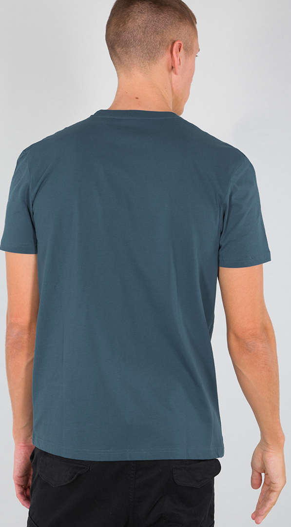 Alpha Industries Basic T Small Logo T-Shirt blå/turkis S Figur 2