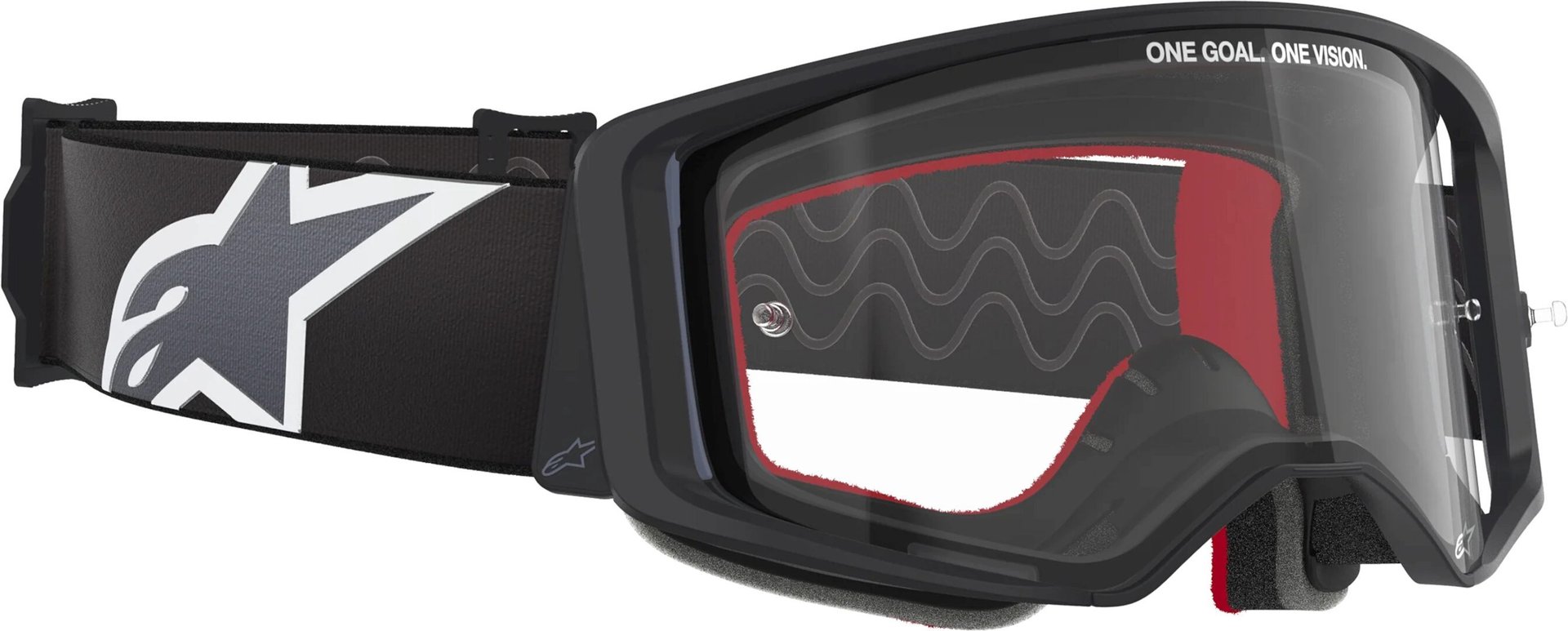 Alpinestars Supertech Corp Absolute Vision Stripe Motocross Glasögon Svart/grå Figur 4