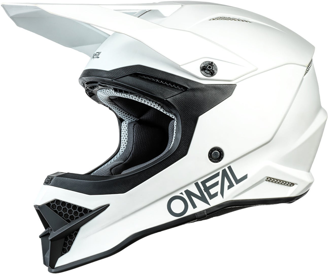 Oneal 3Series Solid Motocross Helmet white M (57/58) Figure 1