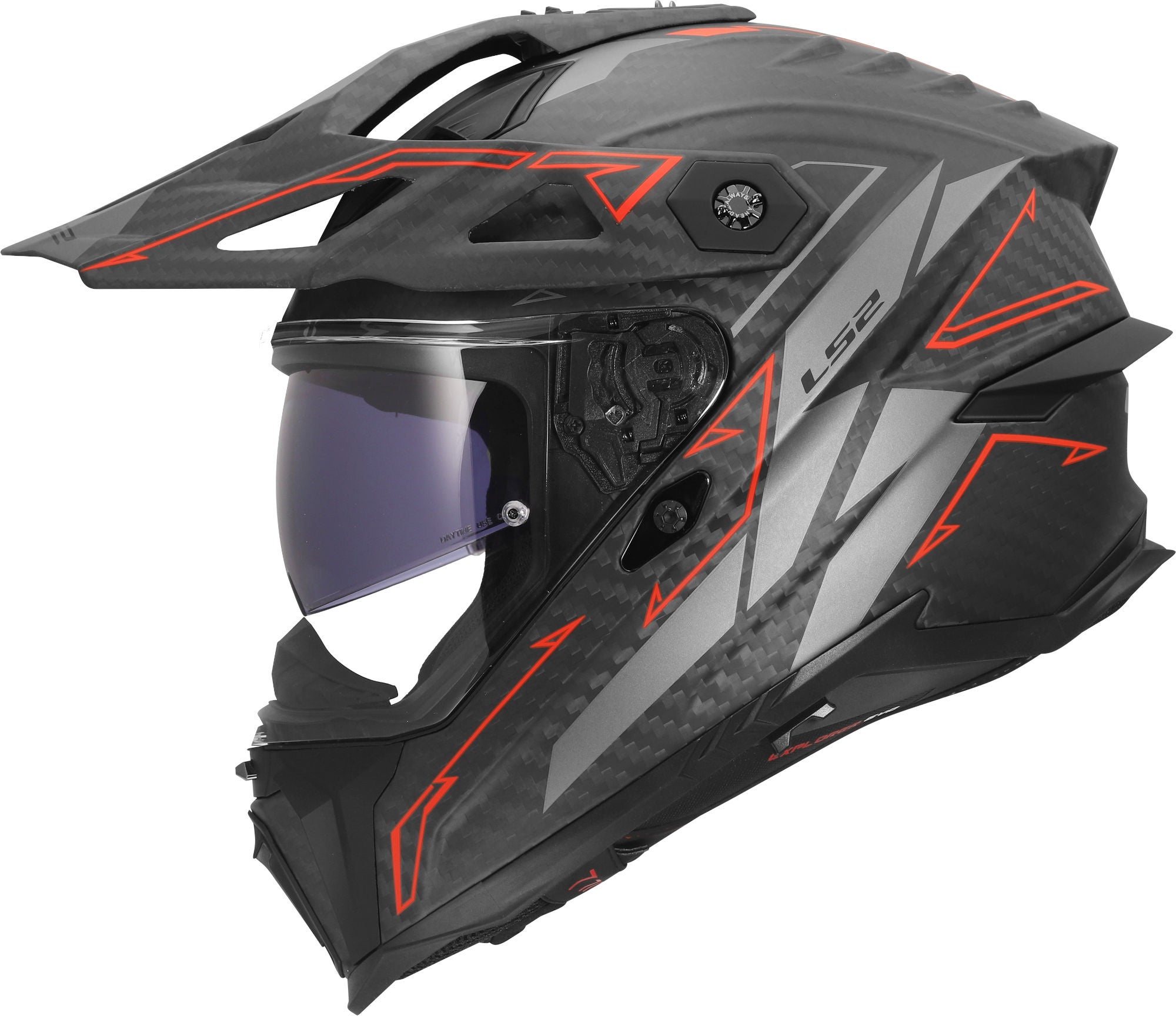 LS2 MX707 Explorer Evo Carbon Arrow Cască Enduro Gri M (57/58) Figura 1