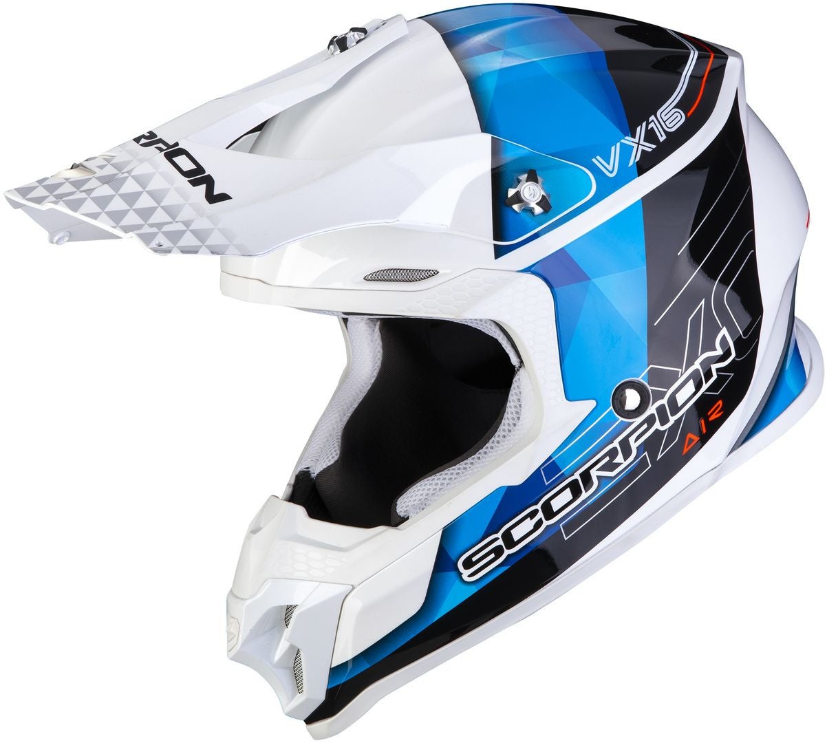 Scorpion VX-16 Air Gem Casco Motocross bianco/blu L (59/60) Figura 1
