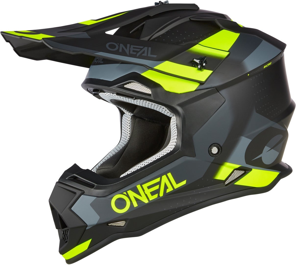 Oneal 2Series Spyde V23 Motocross hjelm sort/grå/gul XXL (63/64) Figur 1