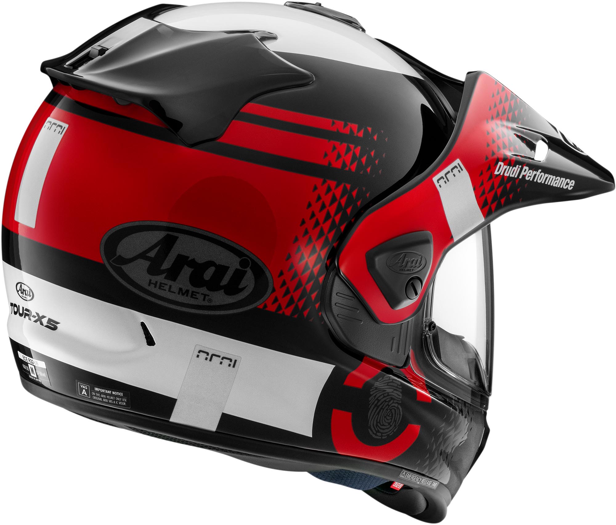 Arai Tour-X5 Print Casco Enduro rosso M (57/58) Figura 2