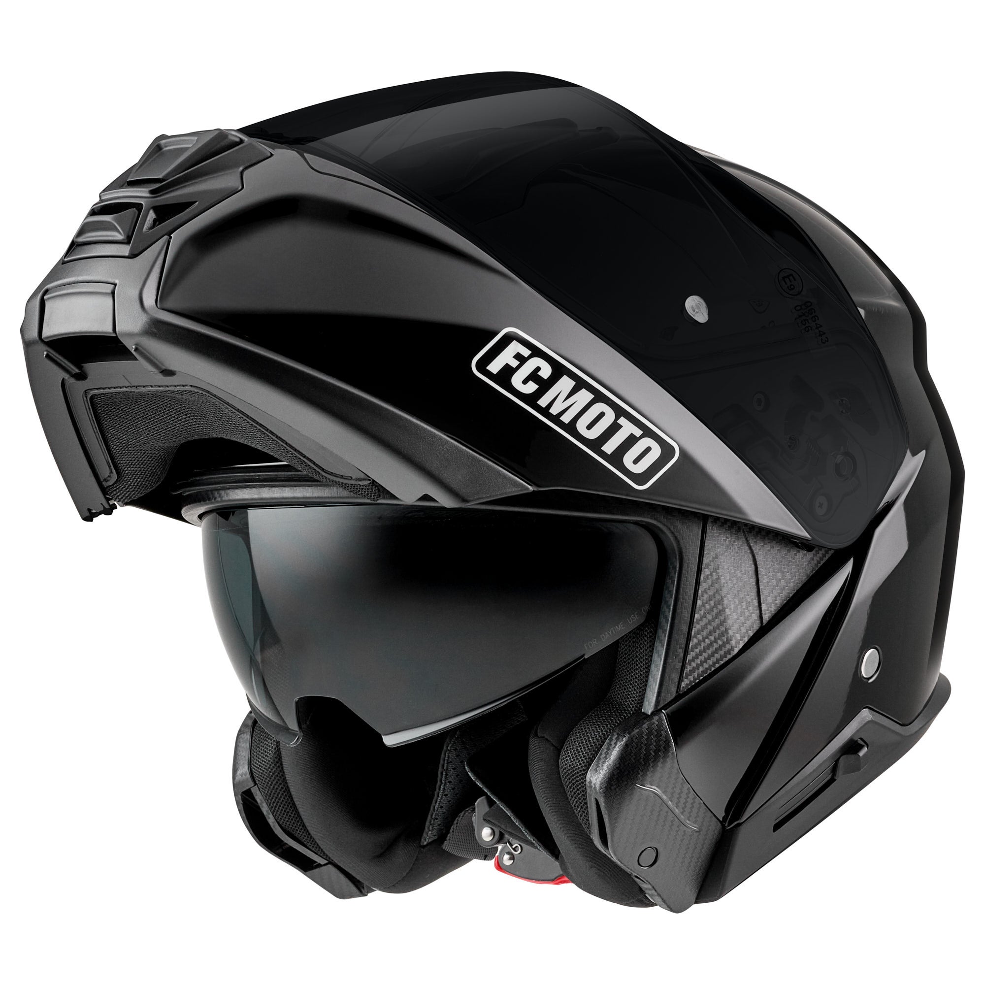 Fcm Women's Black Fc-Moto G-362S Flip-Up Helmet