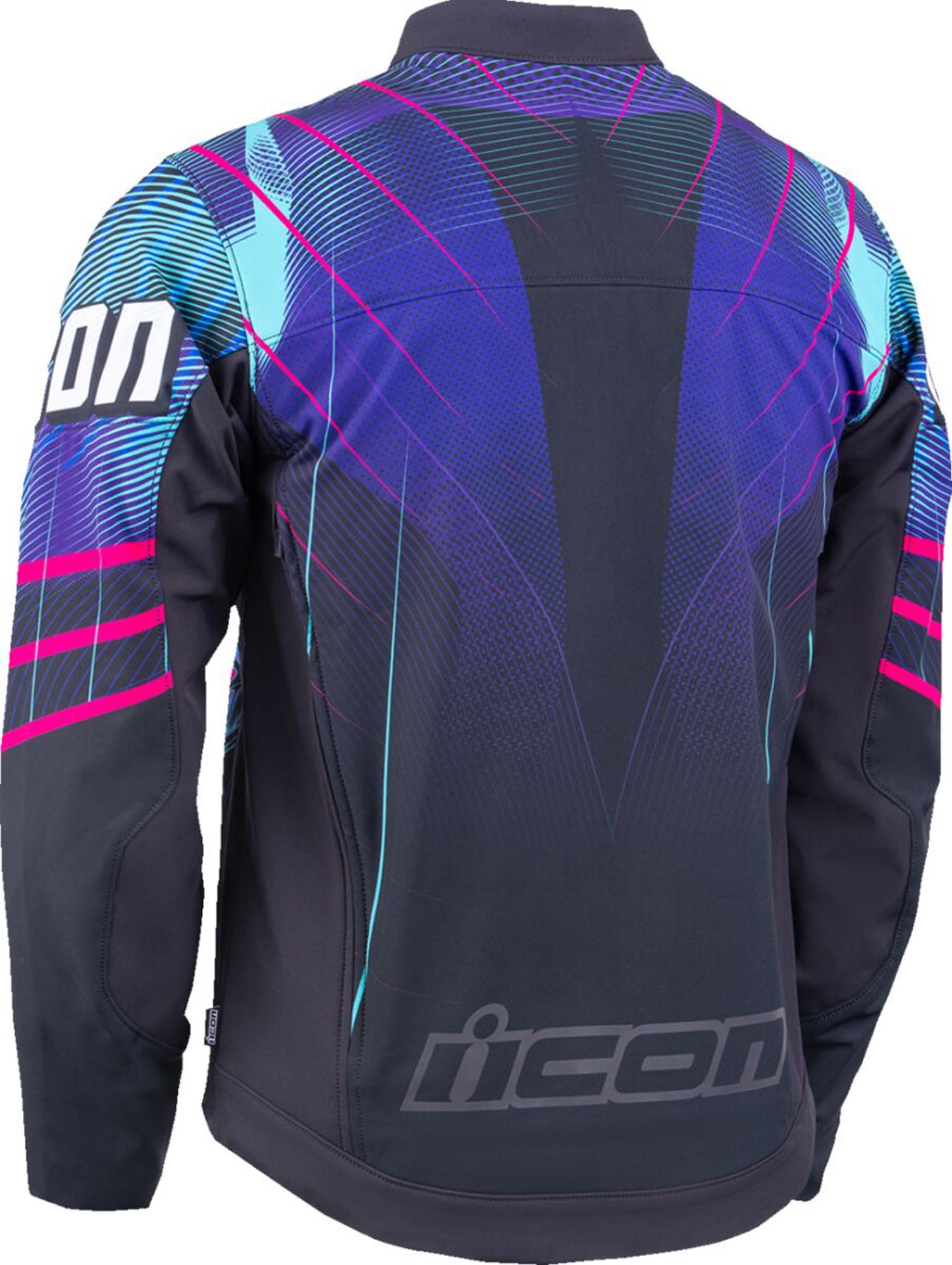 Icon Merc 3 Lazer Cobra Motorcycle Textile Jacket L Figure 2