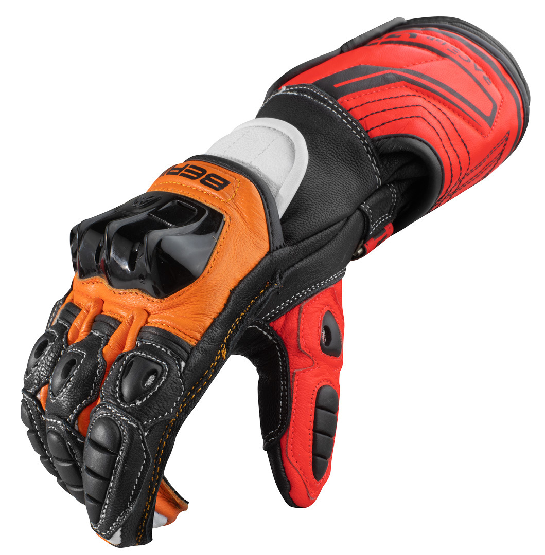 Berik Track Pro Motorcykelhandskar svart/orange 2XL Figur 2