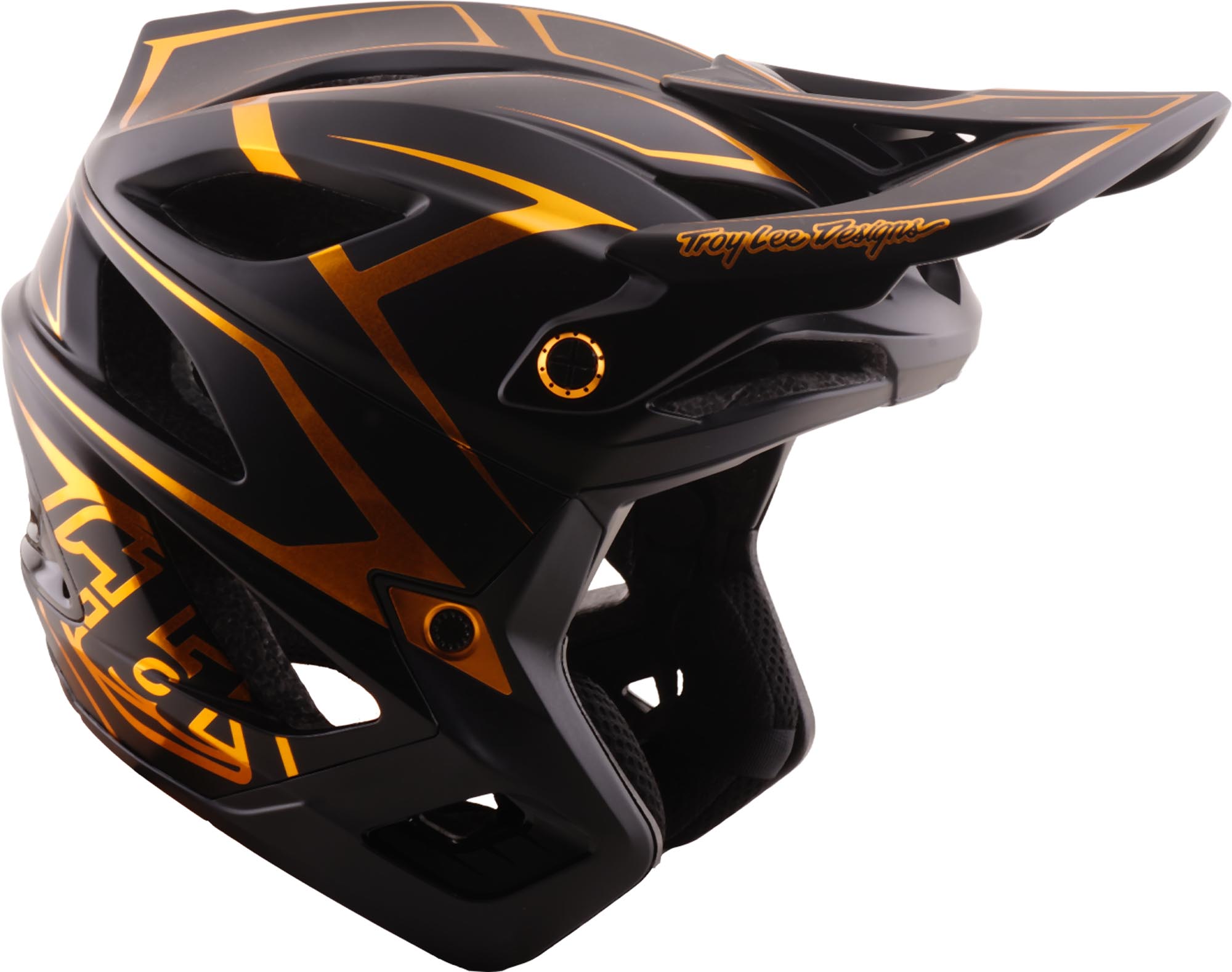 Troy Lee Designs Stage Stunt MIPS Pinstripe Negru/Auriu M-L (57/59) Figura 2