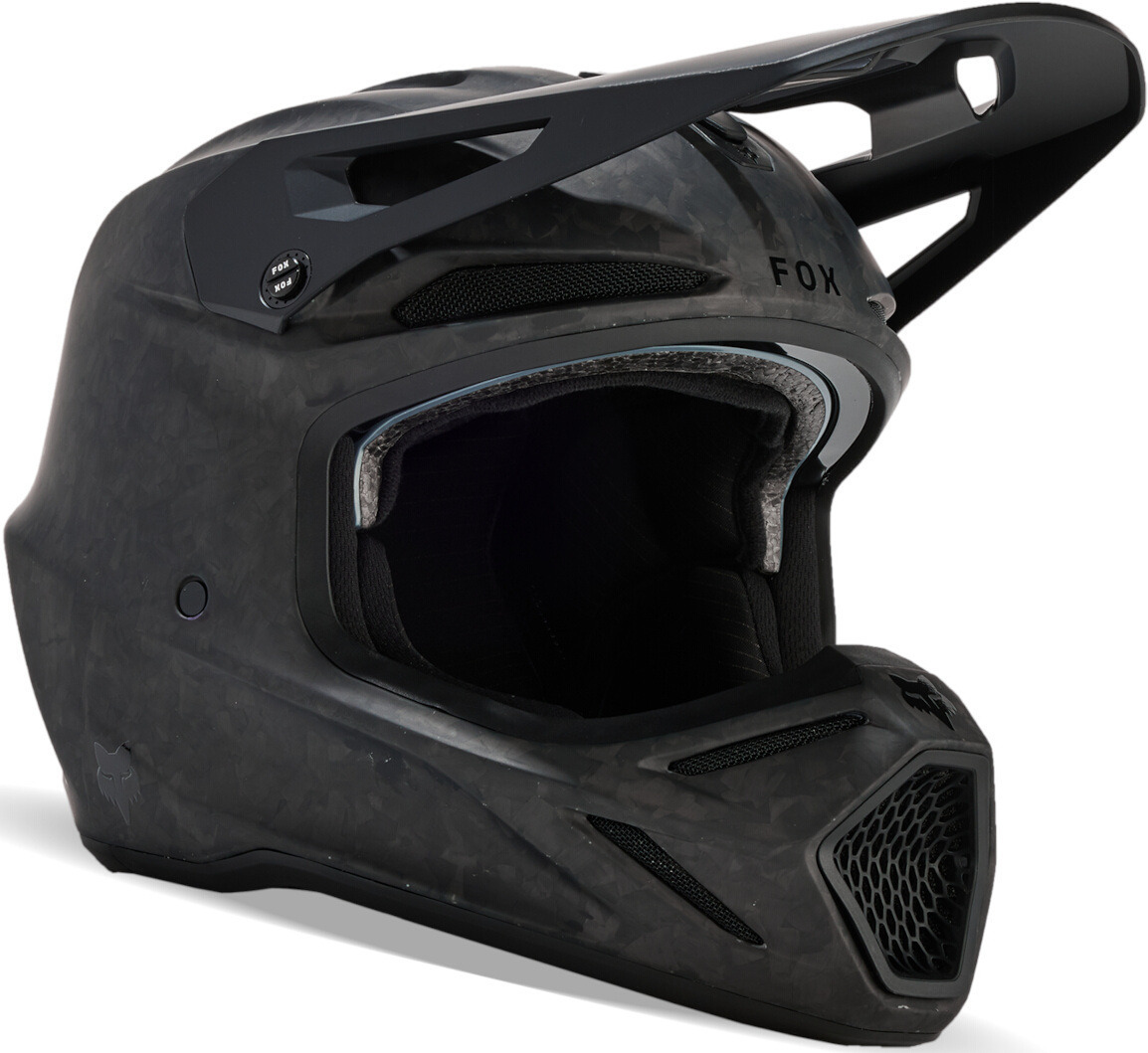 FOX V3 RS Carbon Solid MIPS Casco da motocross nero opaco XL (61/62) Figura 1