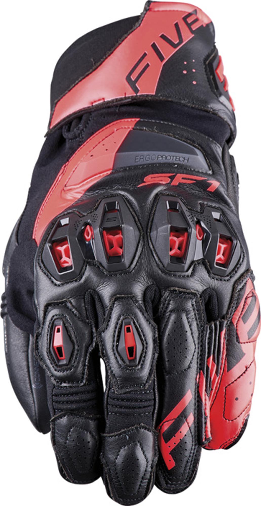 Five SF1 Evo Motorcycle Gloves black/red M Figure 1