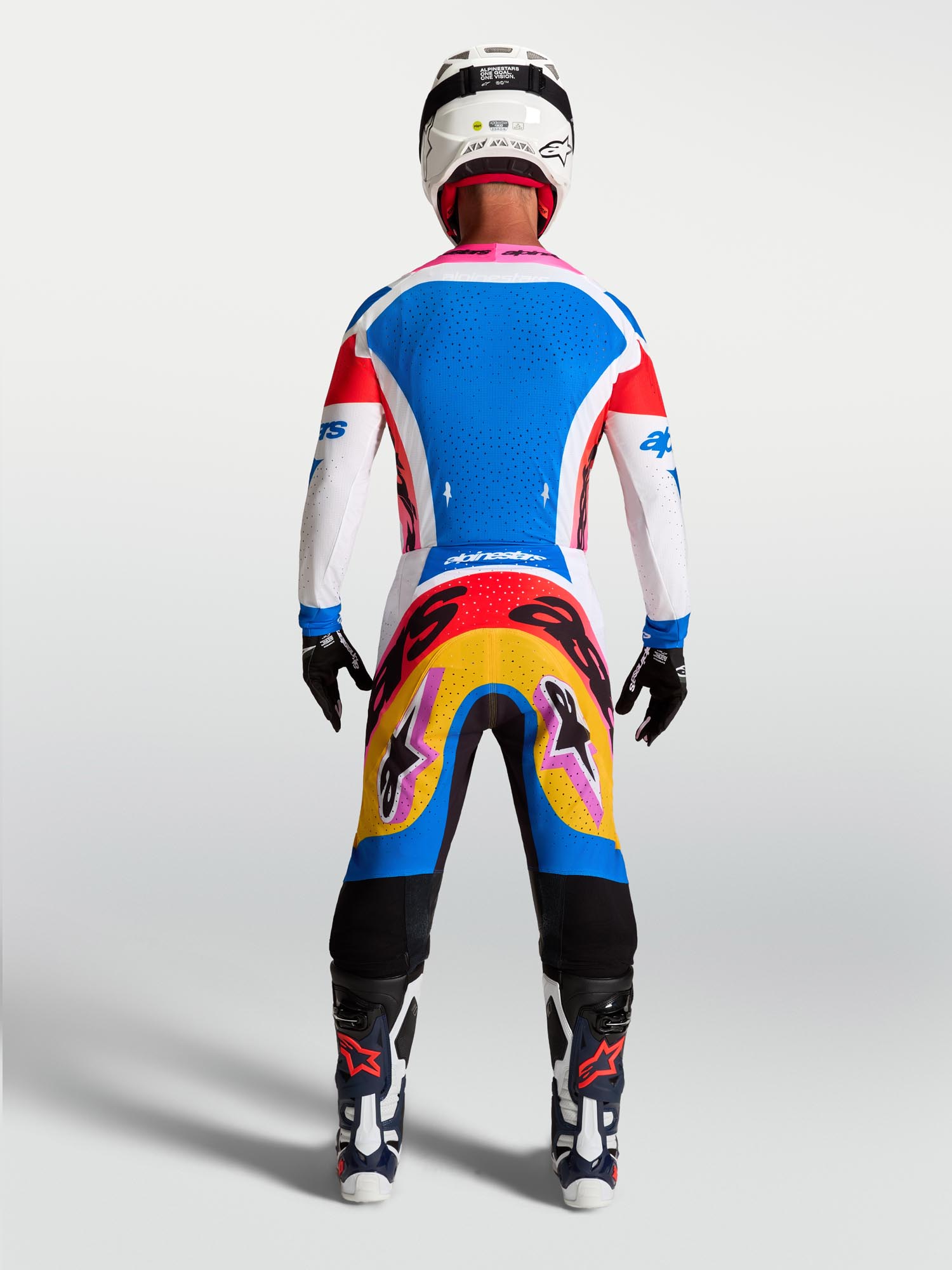 Alpinestars Supertech Dyna Maillot Motocross blanc/multicolore M Figure 10