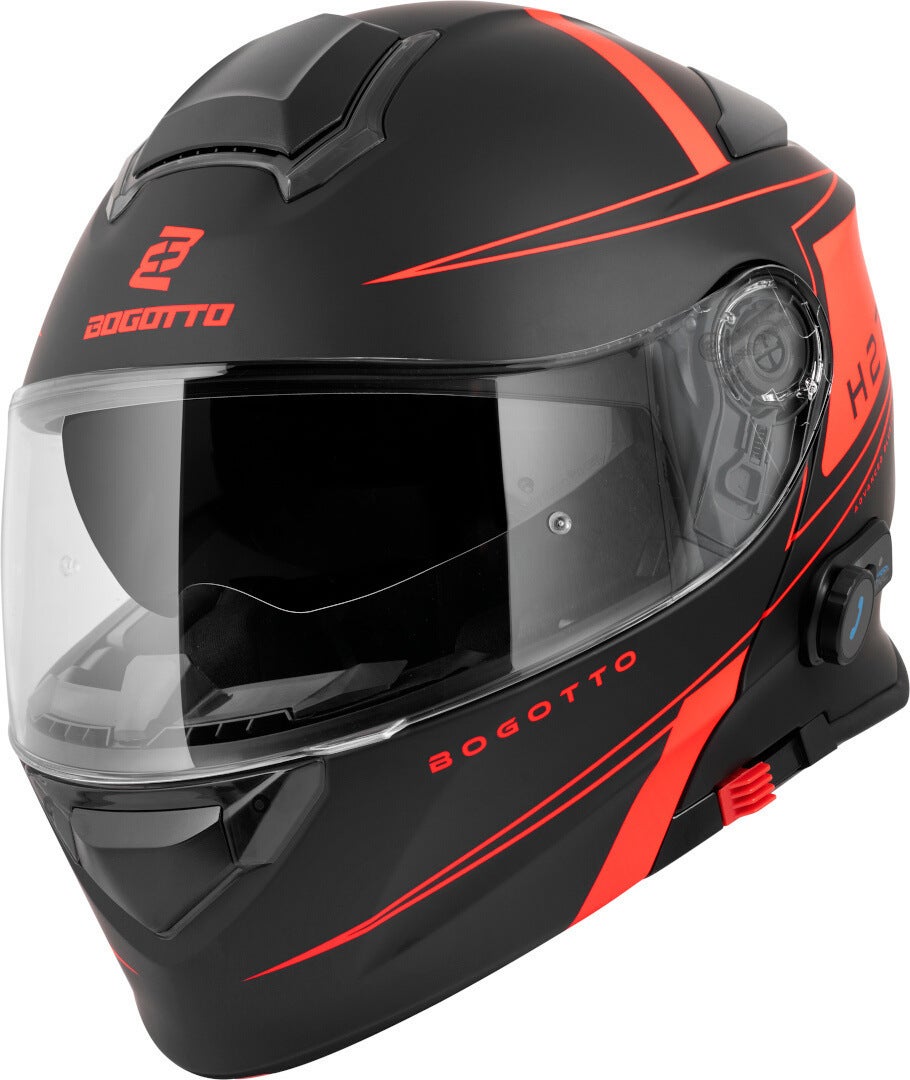 Bogotto H271 BT Taog Bluetooth Hjelm sort mat/orange L Figur 3