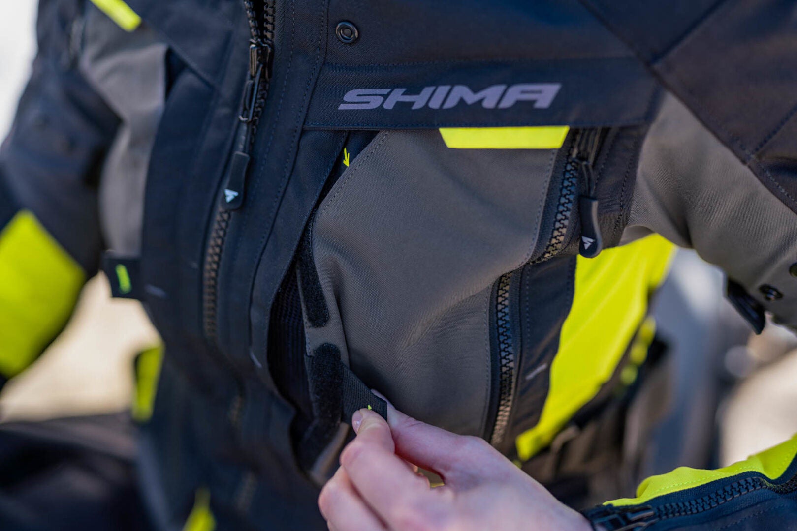 SHIMA Hero 2.0 imperméable à l’eau dames moto textile veste noir/jaune XL Figure 9