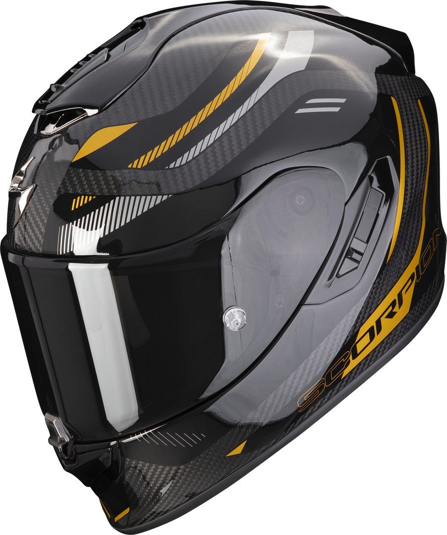 Scorpion EXO-1400 Evo Air Kydra Carbon hjelm Sort/guld S (55/56) Figur 1