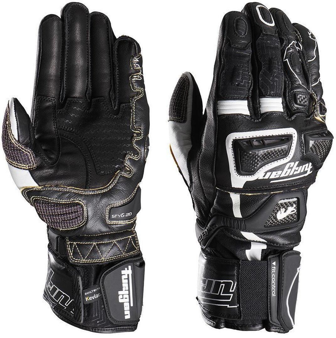 Furygan Styg20 Built With Kevlar® Motorcycle Gloves black/white L Figure 2