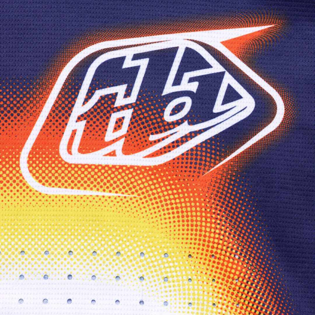 Troy Lee Designs SE Pro Array Motocross Jersey weiß/blau/orange L Abbildung 2