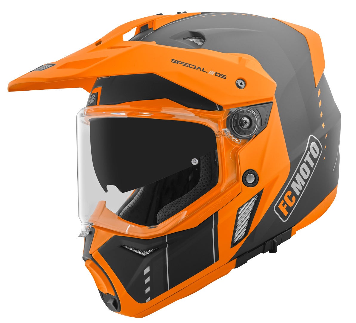 FC-Moto Merkur Pro Air Enduro hjelm sort/orange M Figur 1