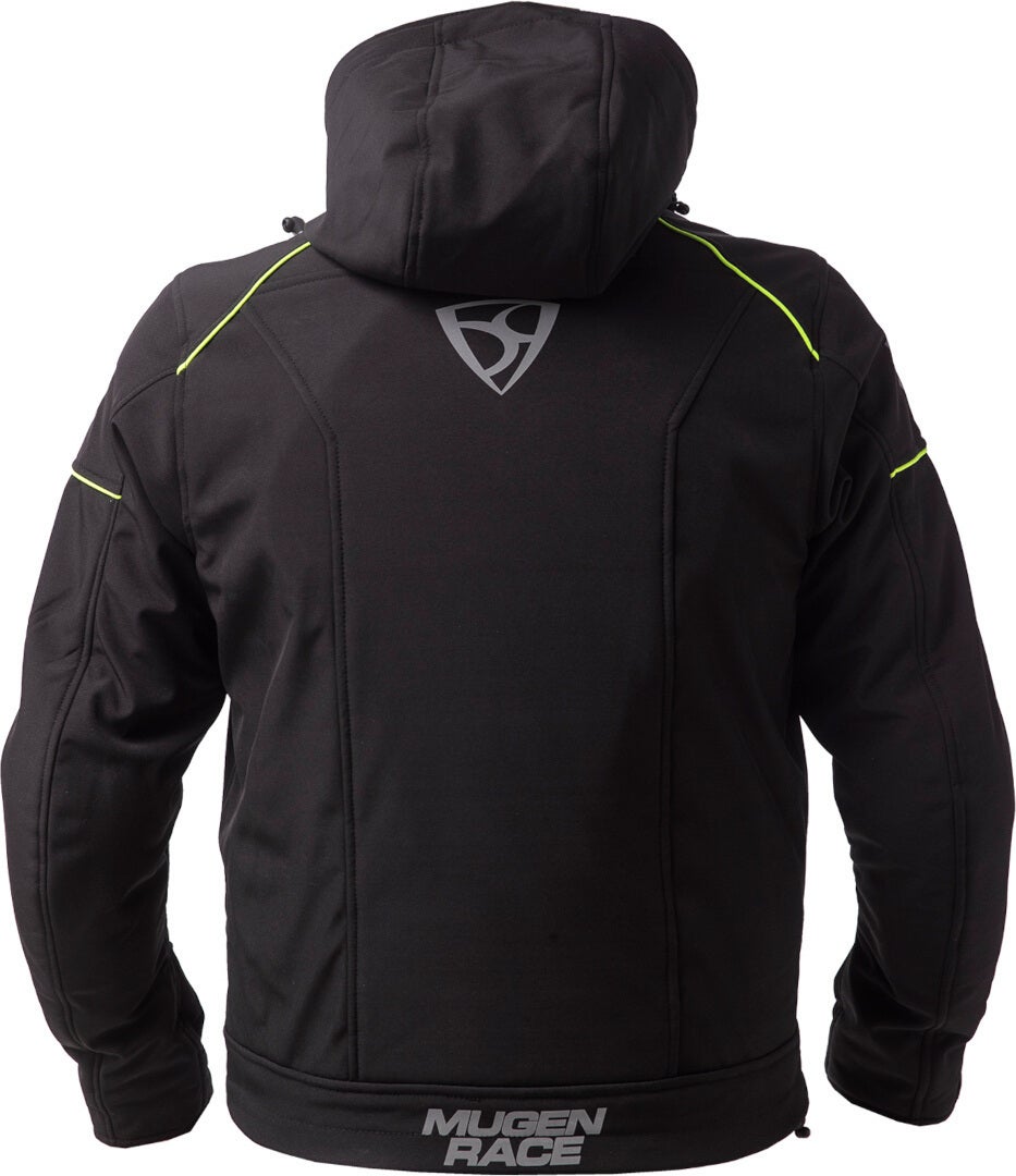 MUGENRACE Srippy Veste Softshell imperméable noir/néon 5XL Figure 3