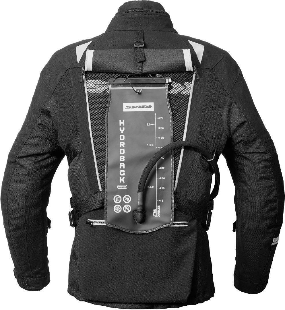 Spidi H2Out Allroad Motorcycle Textile Jacket black/grey XXL Figure 9
