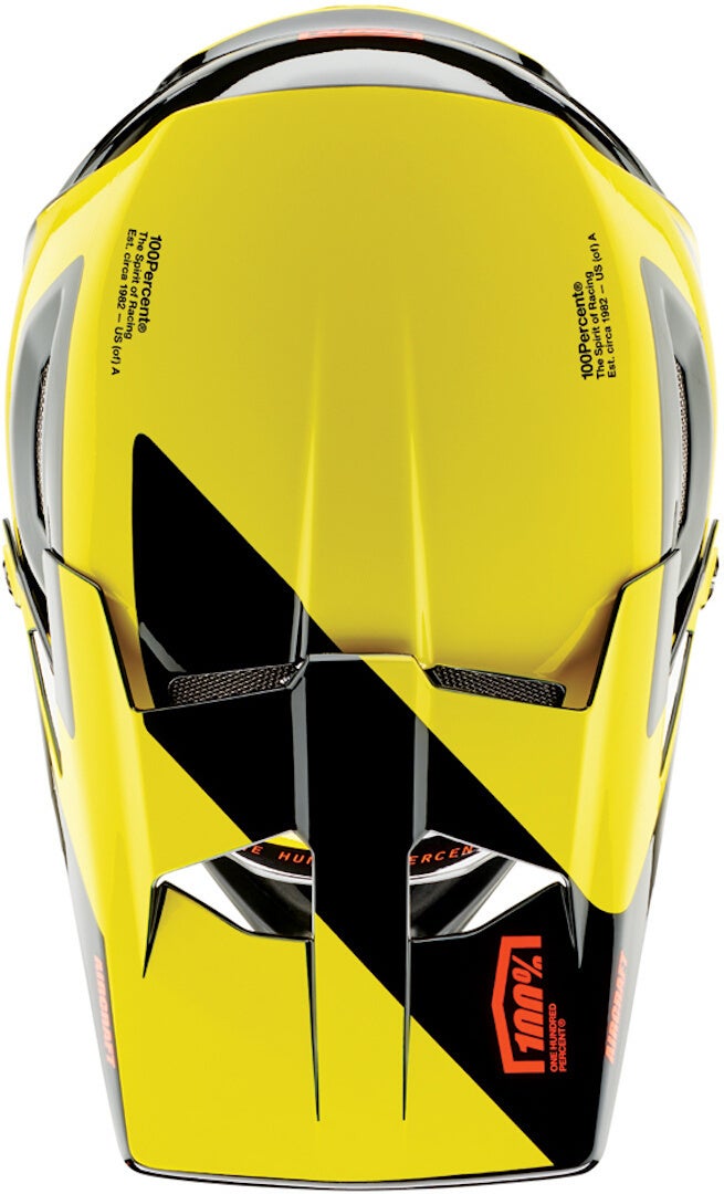 100% Aircraft Composite LTD Neon Yellow Downhill Helmet M (57/58) Figure 5
