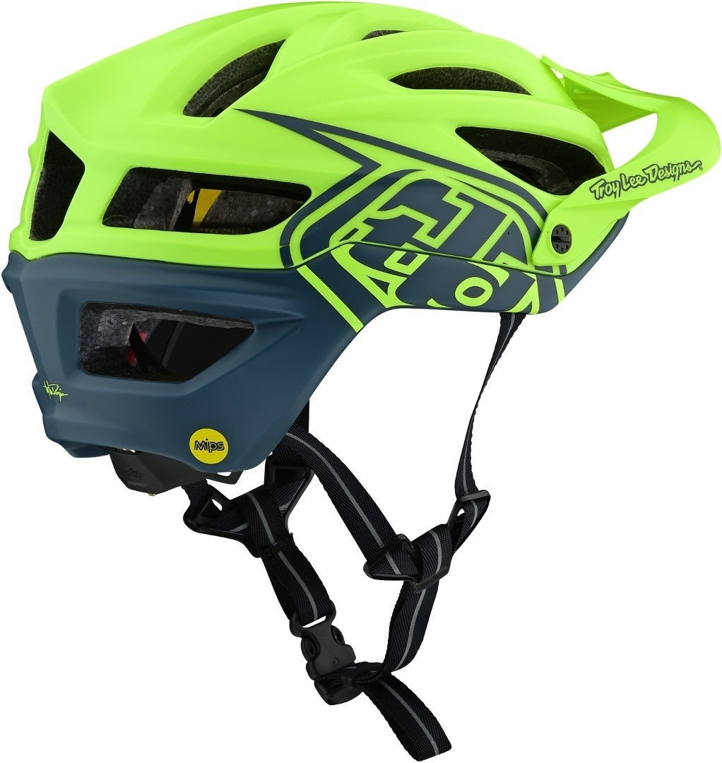 Troy Lee Designs A2 MIPS Decoy Casco Bycicle giallo/grigio XL/XXL Figura 3