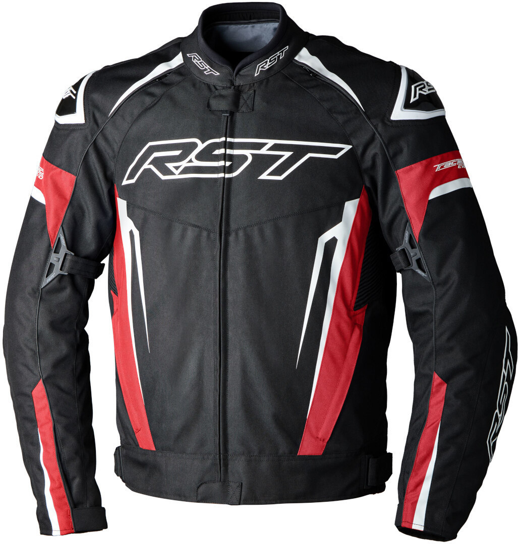 RST Tractech EVO 5 waterproof Motorcycle Textile Jacket black/red M Figure 1