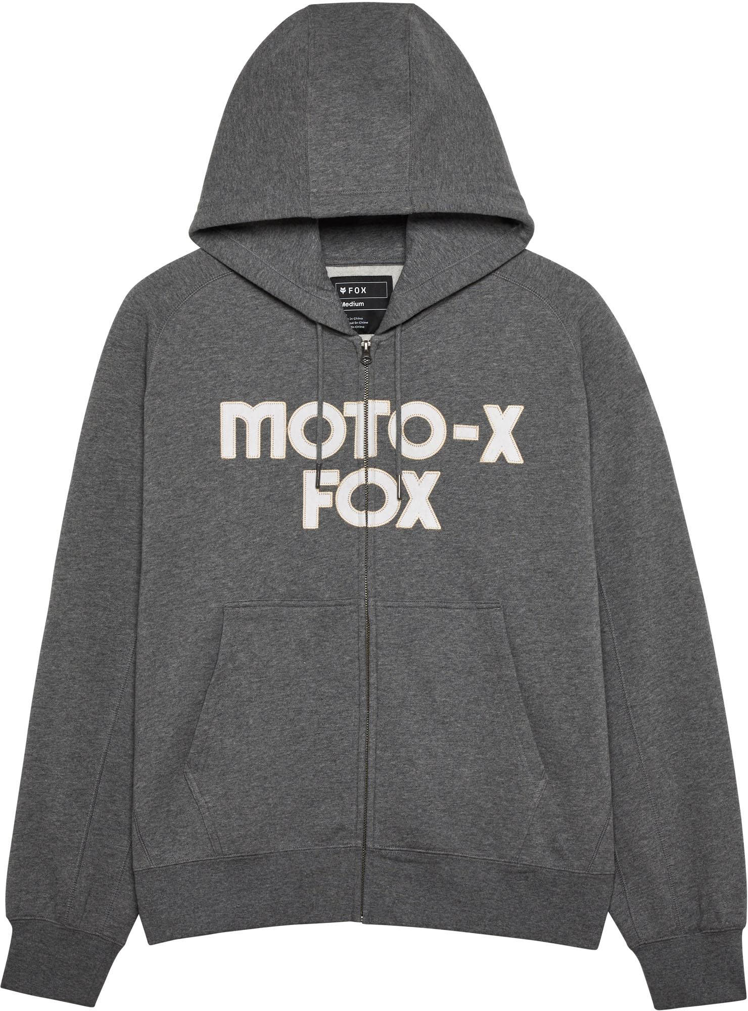 FOX Moto-X Oversized Zip-hættetrøje grå L Figur 1